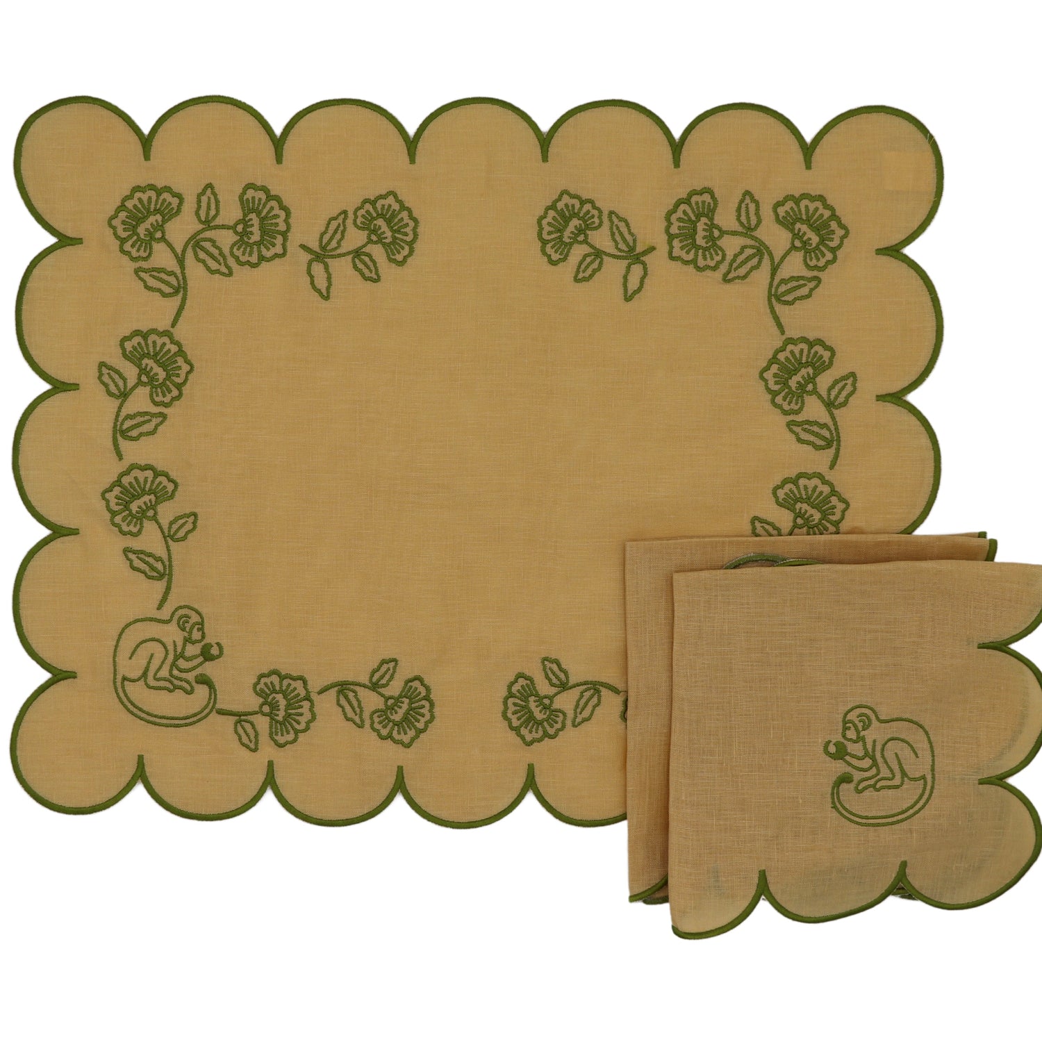 Sunlit Moss Placemat - Set of 4