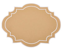 Nantucket Tan & White Placemat & Napkin