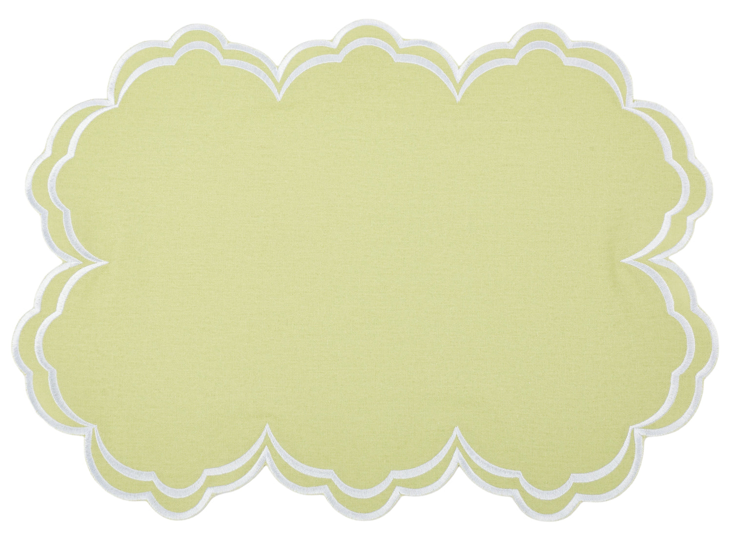 Savannah Green & White Placemat & Napkin