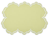 Savannah Green & White Placemat & Napkin