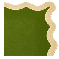 Hampton Moss Green & Tan Trim Placemat & Napkin