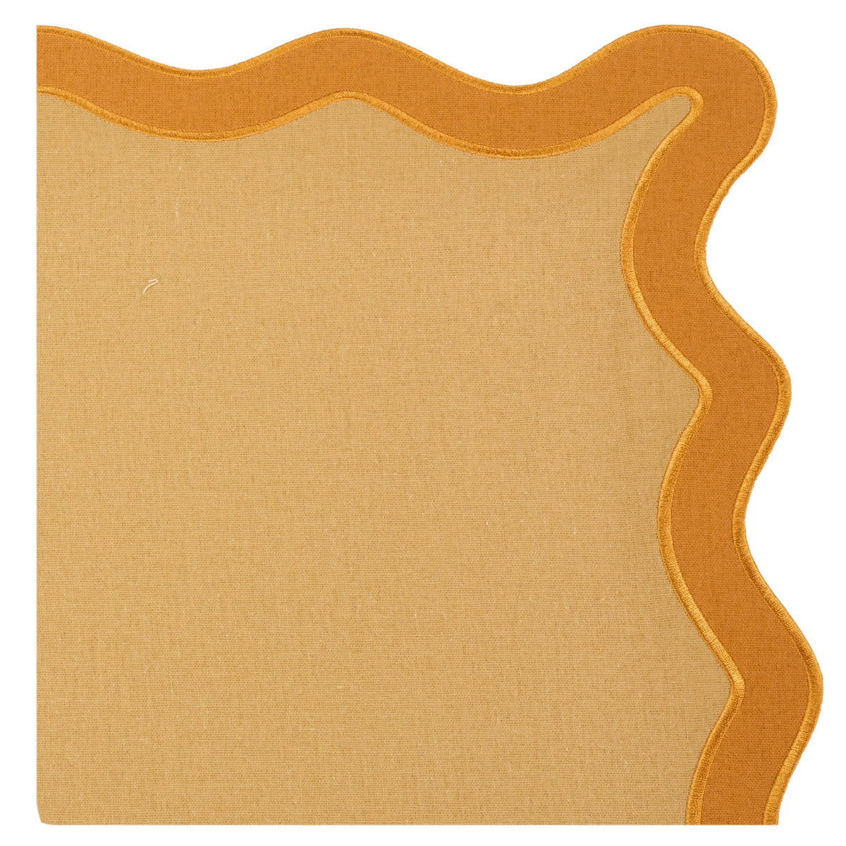 Hampton Tan & Orange Trim Placemat & Napkin