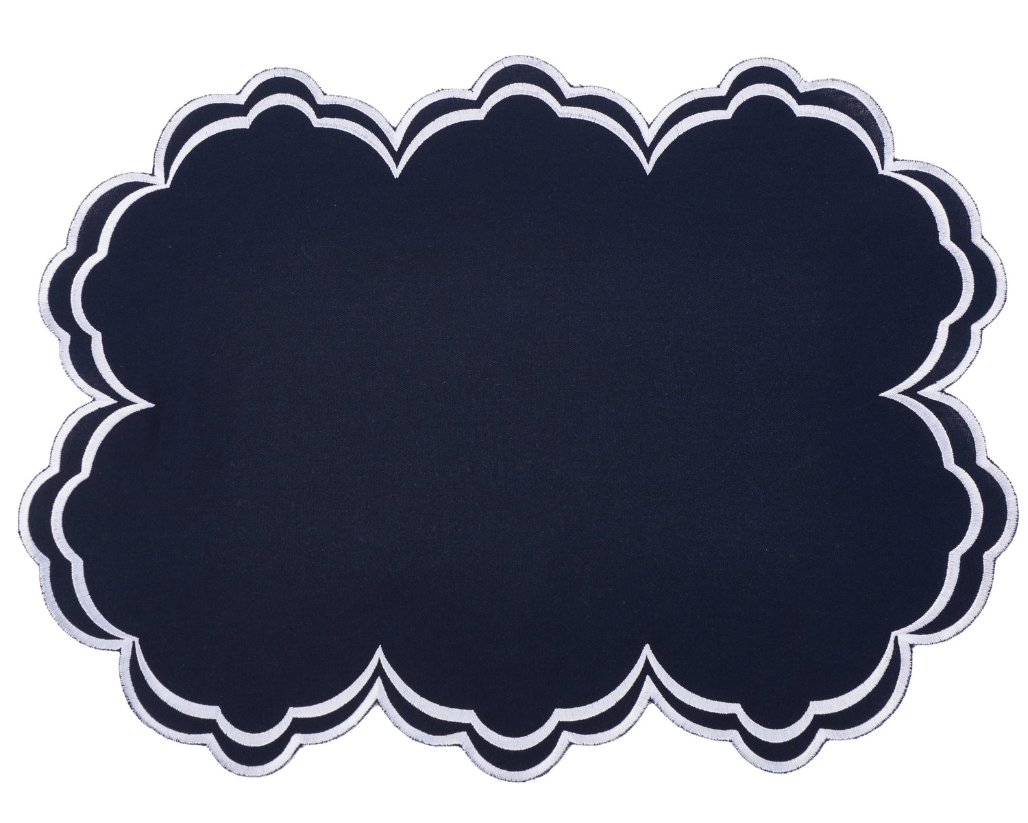 Savannah Navy & White Placemat & Napkin