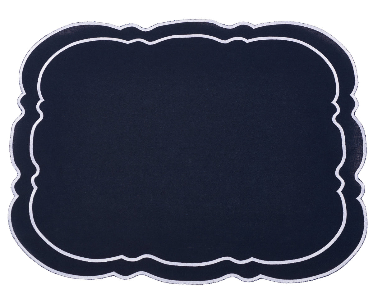 Charleston Navy & White Placemat & Napkin