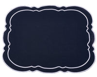 Charleston Navy & White Placemat & Napkin
