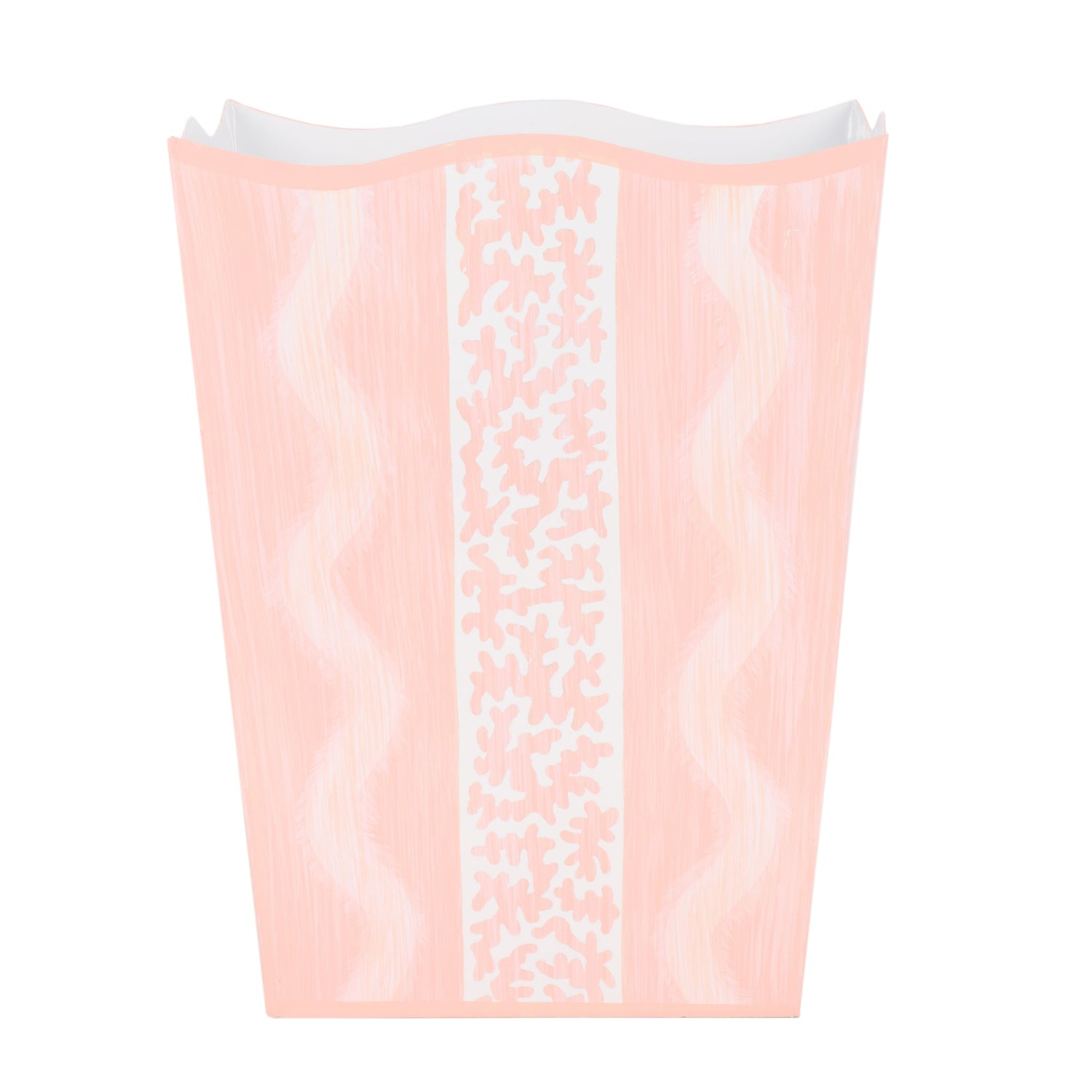 Pink Ikat Wastepaper Basket & Tissue