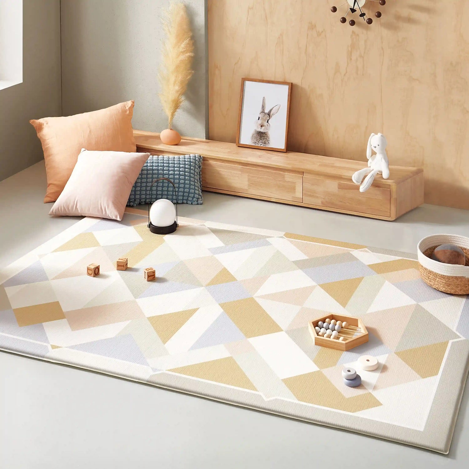 Double-Sided Baby Playmat Urban Zoo Adventure