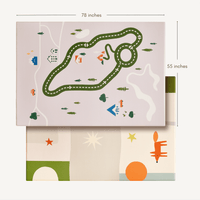 Double-Sided Baby Playmat Forest Track Wonder