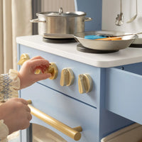 Pretend Play Kitchen for Kids - Serenity Wooden Kitchen – Blue