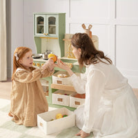 Pretend Play Kitchen for Toddlers - Serenity Wooden Kitchen – Green