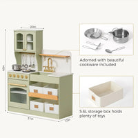 Pretend Play Kitchen for Toddlers - Serenity Wooden Kitchen – Green