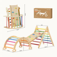 7-in-1 Rainbow Climbing Set