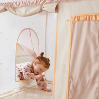 Sweet Citrus Kids Play Tent – White and Pink Indoor Playhouse
