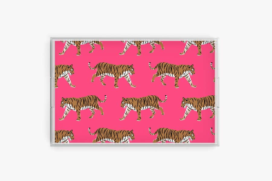 Tiger Acrylic Tray (Various Sizes and Colors)