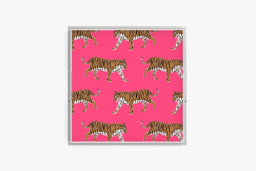 Tiger Acrylic Tray (Various Sizes and Colors)
