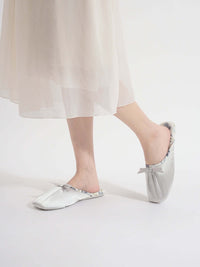 Ink Floral Print Slippers (Various Colors)