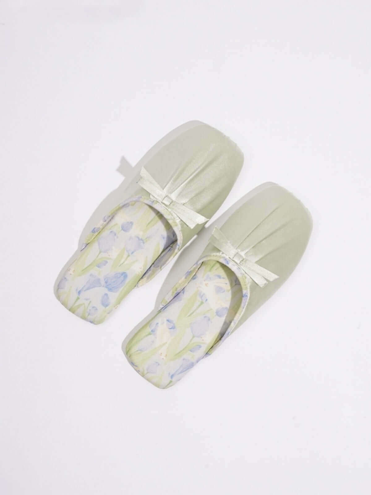 Ink Floral Print Slippers (Various Colors)