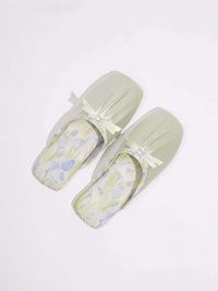 Ink Floral Print Slippers (Various Colors)