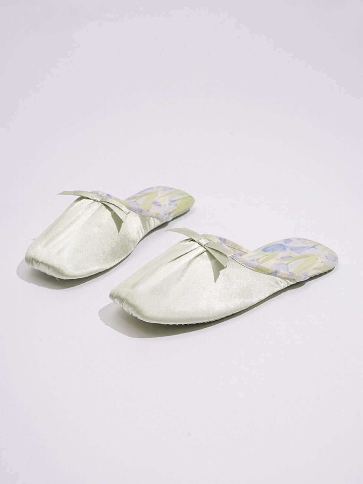 Ink Floral Print Slippers (Various Colors)