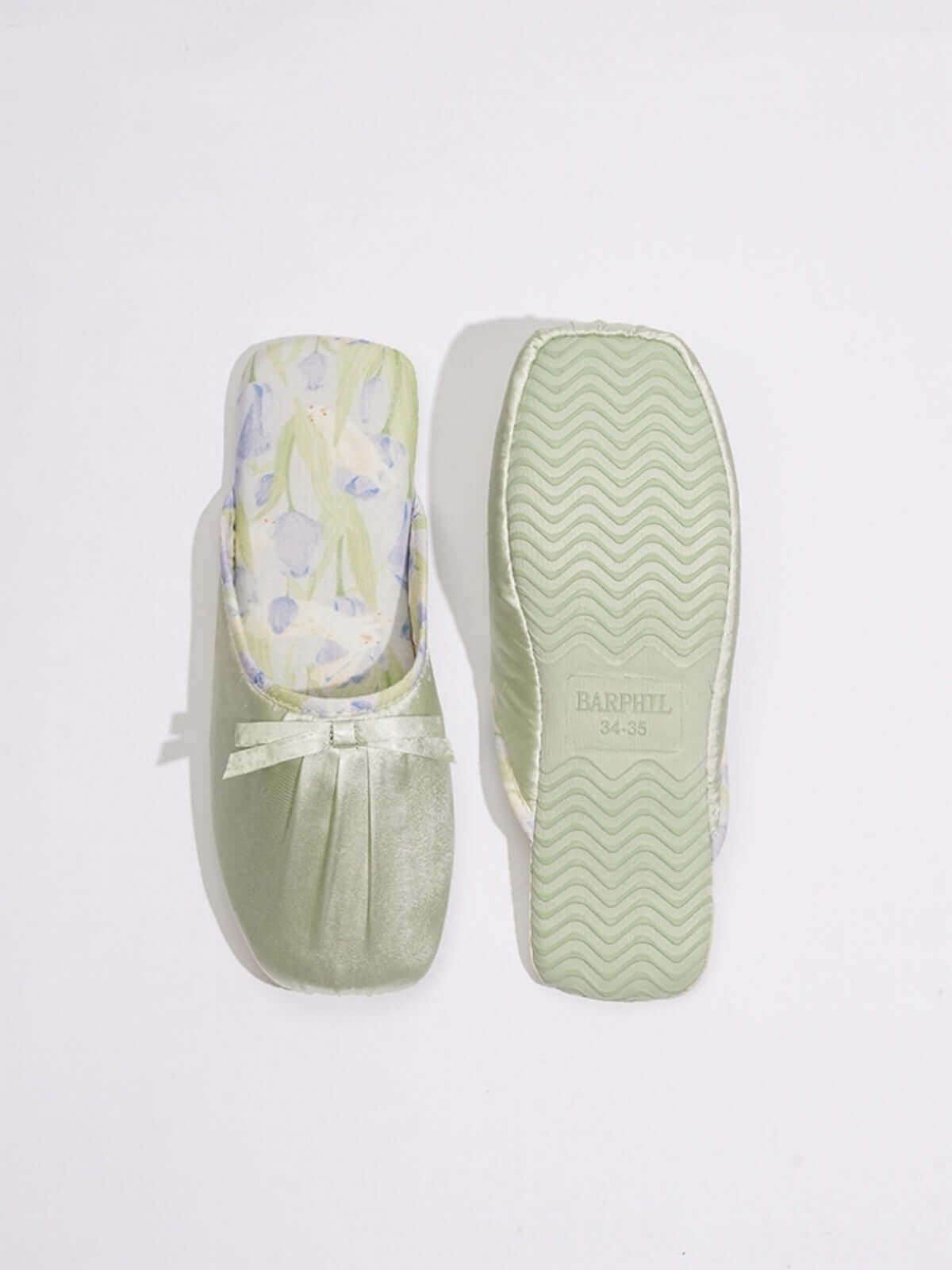 Ink Floral Print Slippers (Various Colors)