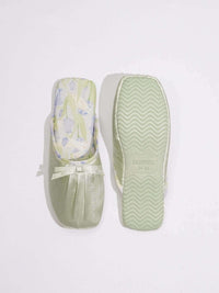 Ink Floral Print Slippers (Various Colors)