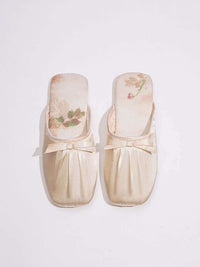 Ink Floral Print Slippers (Various Colors)