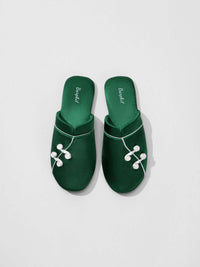 Qipao Collar Buckle Asian Style Slippers