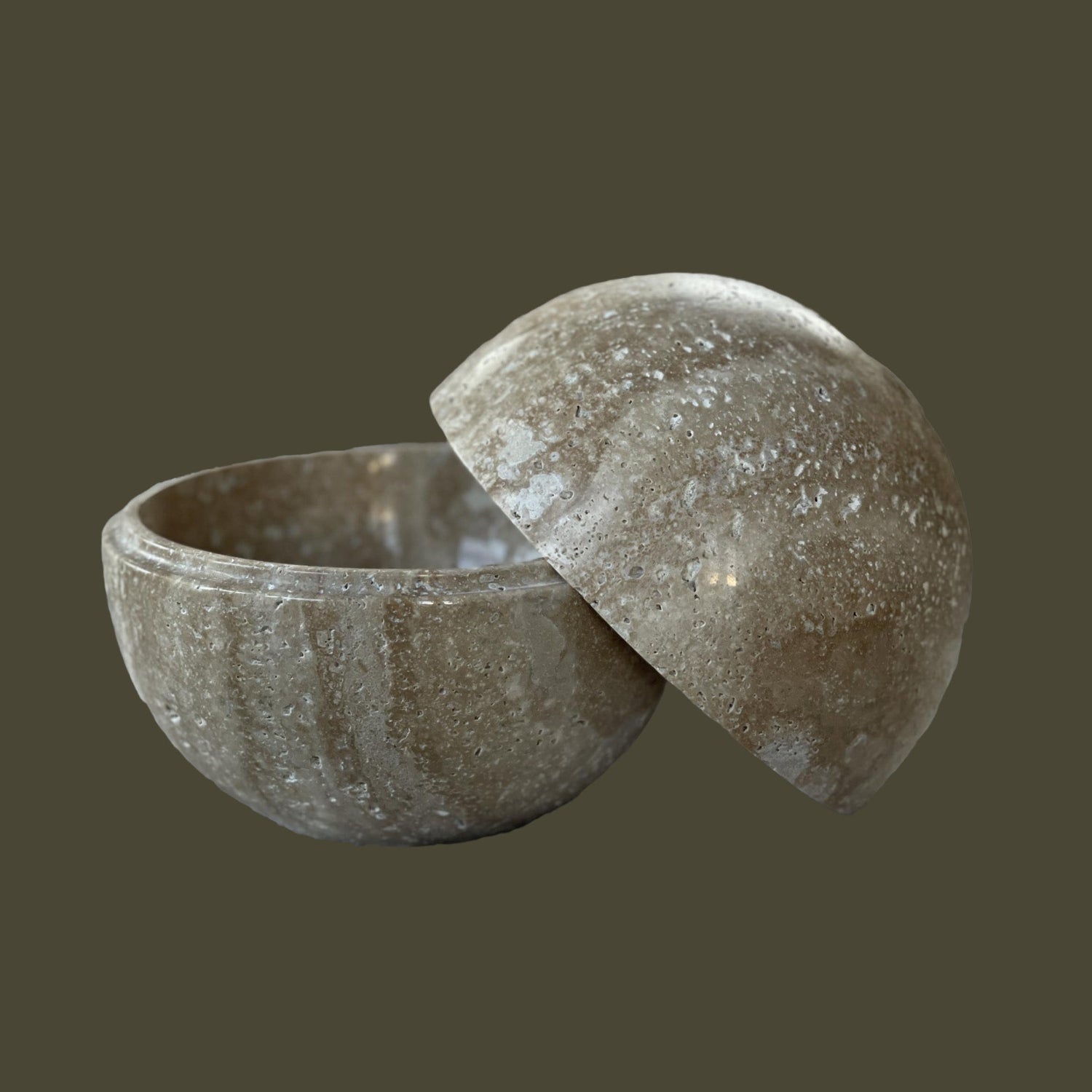 Dot Box, Large in Travertine (3 Sizes)