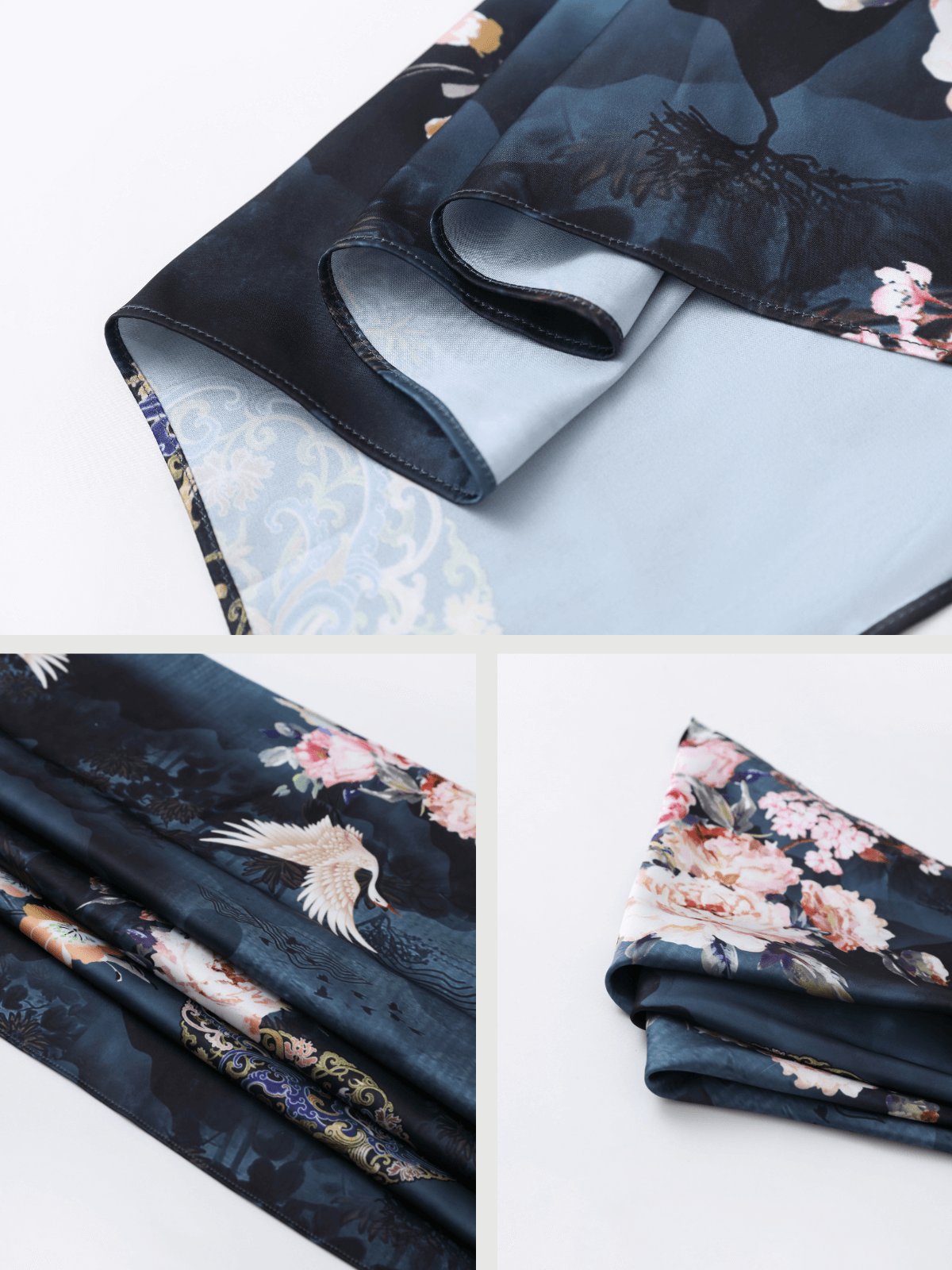 Luxury Asian-inspired Kimono Robe Accessory Giftbox 6-Pcs (Various Colors)