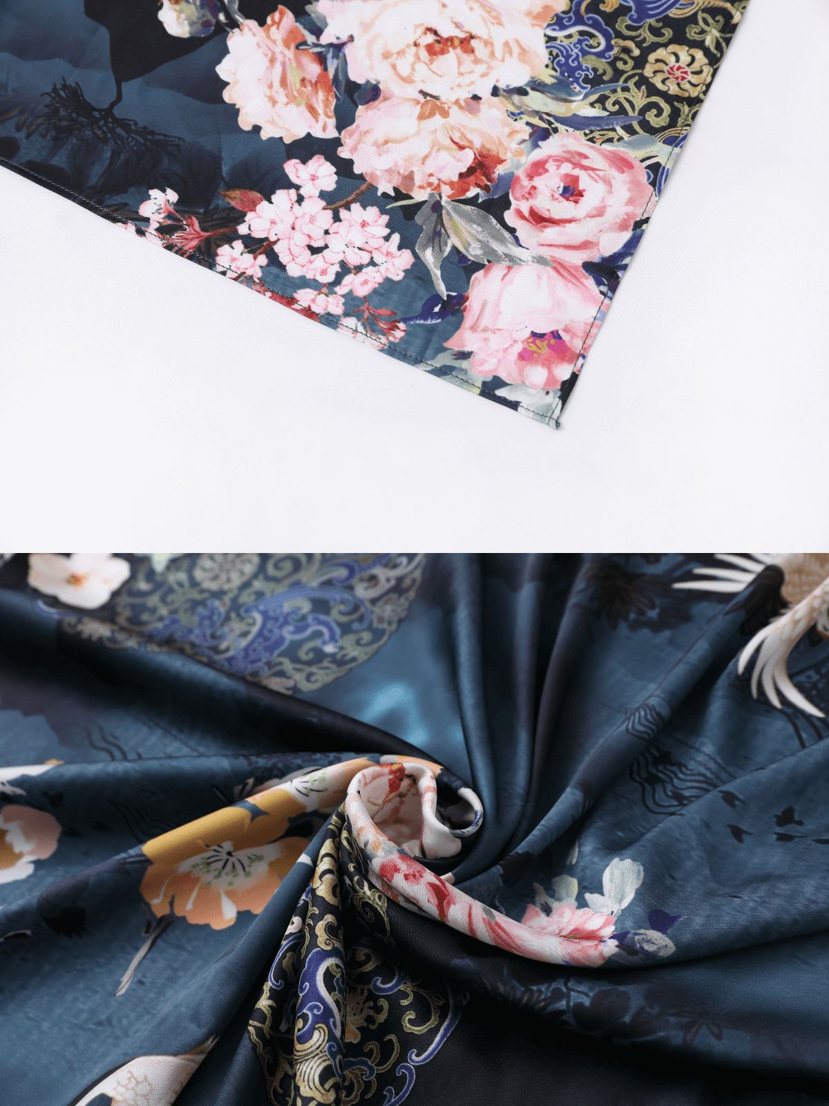 Luxury Asian-inspired Kimono Robe Accessory Giftbox 6-Pcs (Various Colors)