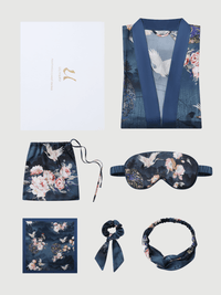 Luxury Asian-inspired Kimono Robe Accessory Giftbox 6-Pcs (Various Colors)