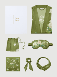 Luxury Asian-inspired Kimono Robe Accessory Giftbox 6-Pcs (Various Colors)