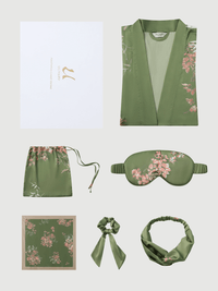 Luxury Asian-inspired Kimono Robe Accessory Giftbox 6-Pcs (Various Colors)