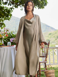 Bridal Robe and Dress Pajama Set