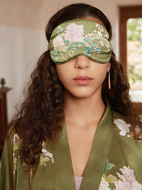 Floral Olive Kimono Robe