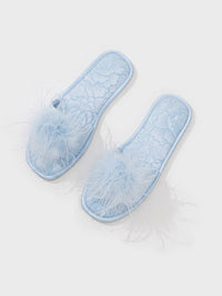 Oriental-Inspired Jacquard Slippers