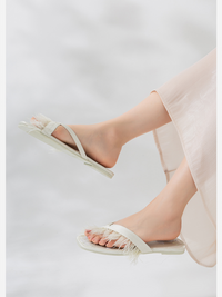 Elegant Summer Toe Ring Slippers (Various Colors)