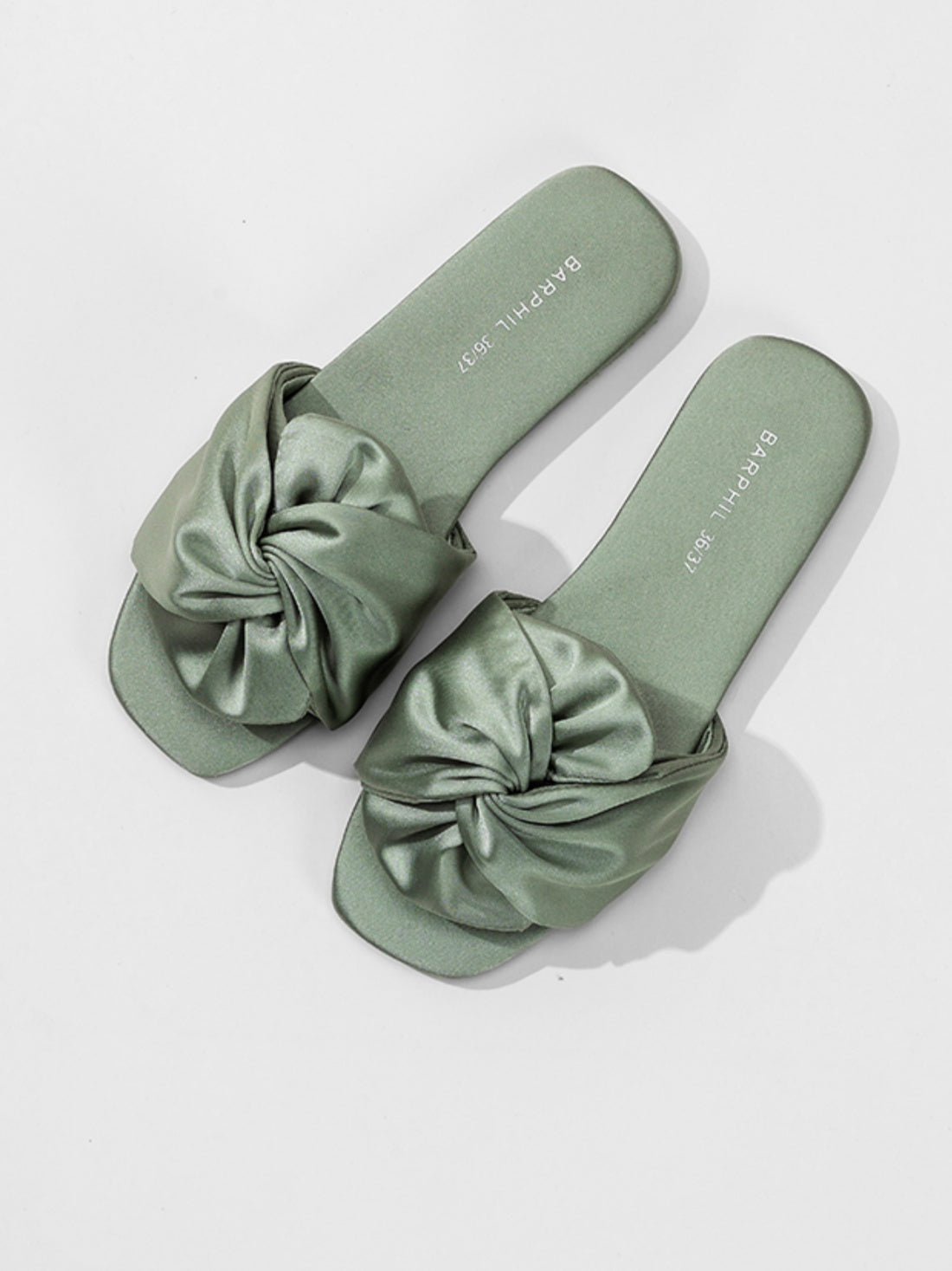 Silky Satin Bow Slippers (Various Colors)