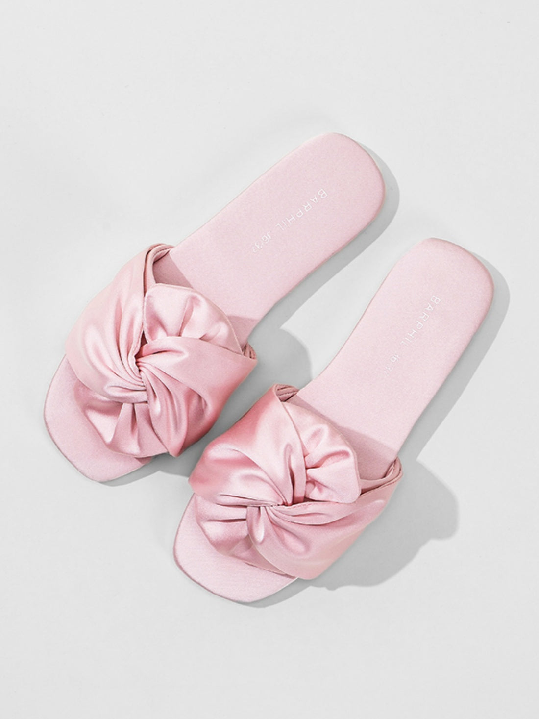 Silky Satin Bow Slippers (Various Colors)