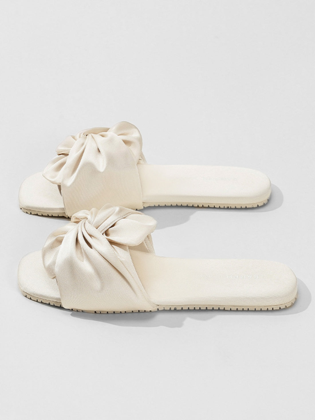 Silky Satin Bow Slippers (Various Colors)