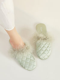 Cozy Fall & Winter Silk Satin Slippers (Various Colors)