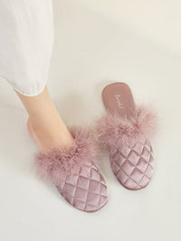 Cozy Fall & Winter Silk Satin Slippers (Various Colors)