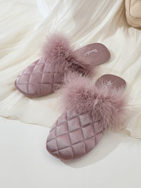 Cozy Fall & Winter Silk Satin Slippers (Various Colors)