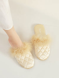Cozy Fall & Winter Silk Satin Slippers (Various Colors)