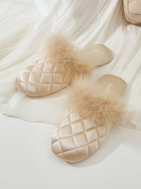 Cozy Fall & Winter Silk Satin Slippers (Various Colors)