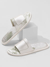 New Eastern Jacquard Satin Slippers