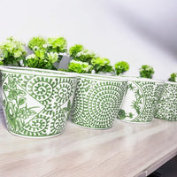 Mini Green Cachepots (Various Prints)