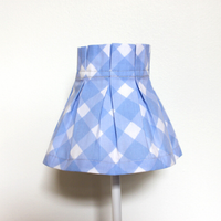 Lampshade Cover - Gingham Blue