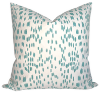 Les Touches Pillow Cover in Aqua Blue (Various Sizes & Colors)