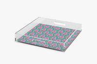 Vera Acrylic Tray - (Various Colors and Sizes)